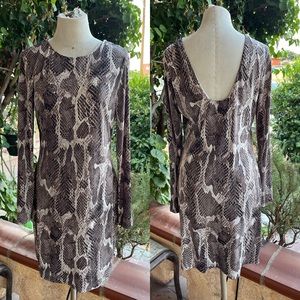 JLO Jennifer Lopez Bodycon Midi Dress LARGE